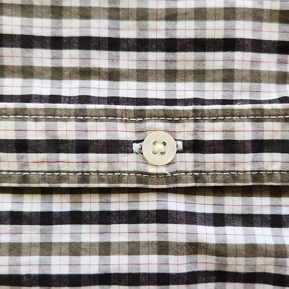 Old Navy Plaid, Men's Button Down Shirt, Plaid, Long Sleeve, XL - Picture 6 of 6